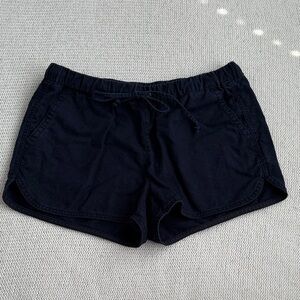 J Crew Linen/Cotton Drawstring Shorts Navy Size XS